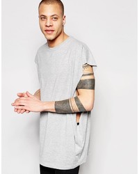 T-shirt à col rond gris Asos