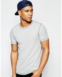 T-shirt à col rond gris Asos