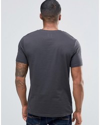 T-shirt à col rond gris Asos