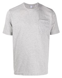 T-shirt à col rond gris Aspesi