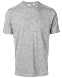 T-shirt à col rond gris Aspesi