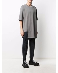 T-shirt à col rond gris Rick Owens X Champion