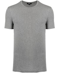 T-shirt à col rond gris Balmain