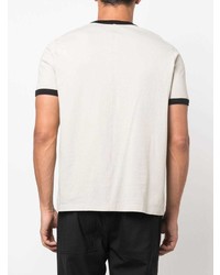 T-shirt à col rond gris Rick Owens