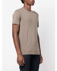 T-shirt à col rond gris Tom Ford