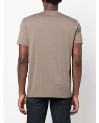 T-shirt à col rond gris Tom Ford