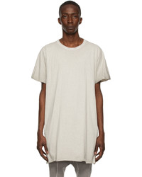 T-shirt à col rond gris Boris Bidjan Saberi