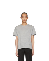 T-shirt à col rond gris Bottega Veneta