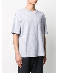 T-shirt à col rond gris Acne Studios