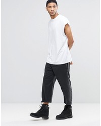 T-shirt à col rond gris Asos