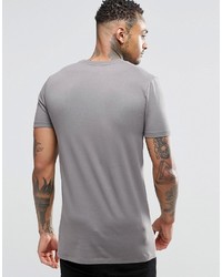 T-shirt à col rond gris Asos