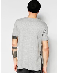 T-shirt à col rond gris Asos