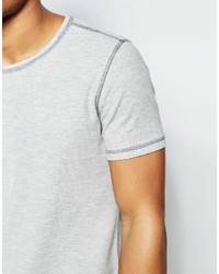 T-shirt à col rond gris Asos