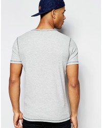 T-shirt à col rond gris Asos