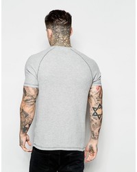 T-shirt à col rond gris Asos