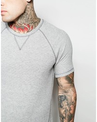 T-shirt à col rond gris Asos