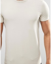 T-shirt à col rond gris Asos