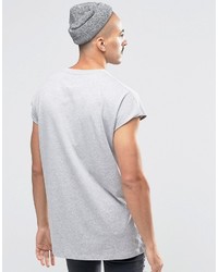 T-shirt à col rond gris Asos