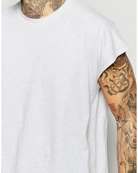 T-shirt à col rond gris Asos