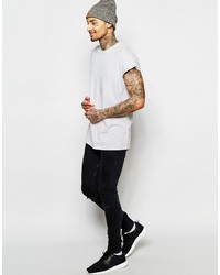 T-shirt à col rond gris Asos