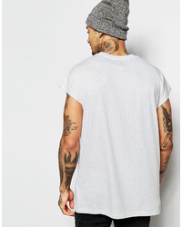 T-shirt à col rond gris Asos