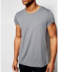 T-shirt à col rond gris Asos