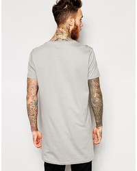 T-shirt à col rond gris Asos