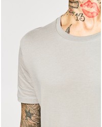 T-shirt à col rond gris Asos