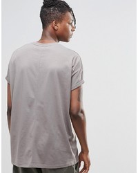 T-shirt à col rond gris Asos