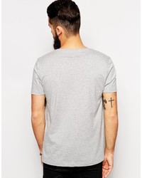 T-shirt à col rond gris Asos