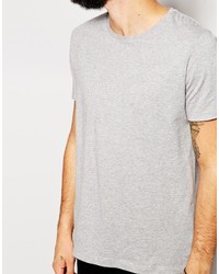 T-shirt à col rond gris Asos