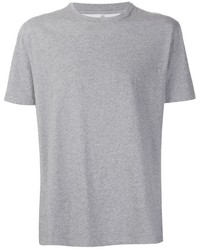 T-shirt à col rond gris Brunello Cucinelli
