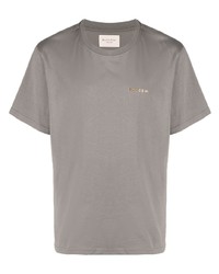 T-shirt à col rond gris Buscemi
