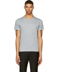 T-shirt à col rond gris Calvin Klein Collection
