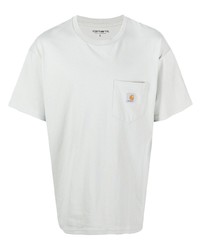 T-shirt à col rond gris Carhartt WIP