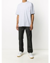 T-shirt à col rond gris Acne Studios