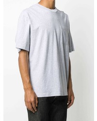 T-shirt à col rond gris Acne Studios