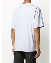 T-shirt à col rond gris Acne Studios