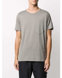 T-shirt à col rond gris Stone Island