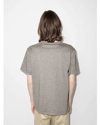 T-shirt à col rond gris MAISON KITSUNÉ