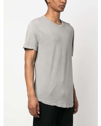 T-shirt à col rond gris James Perse