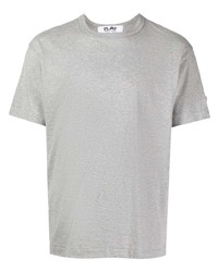 T-shirt à col rond gris Comme Des Garcons Play