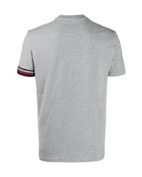 T-shirt à col rond gris DSQUARED2