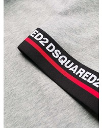 T-shirt à col rond gris DSQUARED2