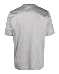 T-shirt à col rond gris Barba