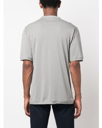 T-shirt à col rond gris Kiton