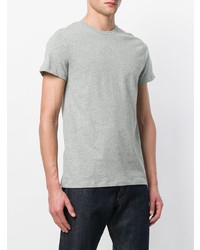 T-shirt à col rond gris A.P.C.