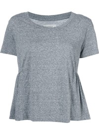 T-shirt à col rond gris Current/Elliott