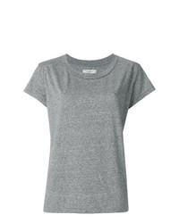 T-shirt à col rond gris Current/Elliott