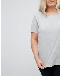 T-shirt à col rond gris Asos